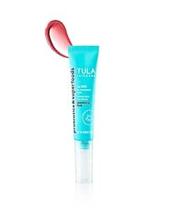 TULA Skin Care Lip SOS - Lip Treatment Balm that Plumps, Smooths & Hydrates lips with a Glossy Tint, Strawberry Flush, 0.28 oz.